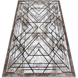 Dywany Łuszczów Cozy Tico Carpet - Geometric, Brown, 80x150cm Dywany Łuszczów Cozy Tico Carpet - Geometric, Brown, 80x150cm