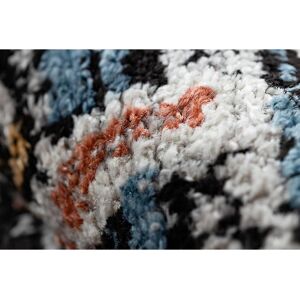 BELLE Black Pink Fringe Modern Carpet - Carpet BELLE Black Pink Fringe Modern Carpet - Carpet