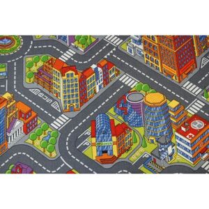 RugsX Alfombra calles ciudad grande gris - Alfombra RugsX Alfombra calles ciudad grande gris - Alfombra