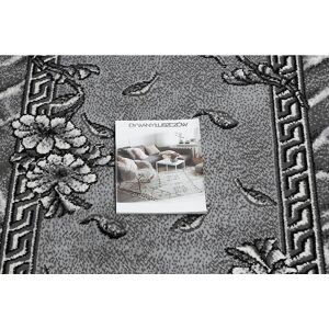 Dywany Łuszczów MORAD Trio flowers, leaves grey 60cm - Rug Runner Dywany Łuszczów MORAD Trio flowers, leaves grey 60cm - Rug Runner