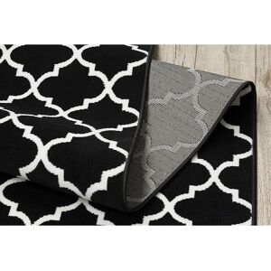 Dywany Łuszczów MORAD Trelis Runner - Black / Cream - 60x310cm Dywany Łuszczów MORAD Trelis Runner - Black / Cream - 60x310cm