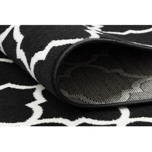 RUGSX Alfombra de pasillo bcf morad Trelis Espaldera marroquí nero / crema - Tipo di Tappeto RUGSX Alfombra de pasillo bcf morad Trelis Espaldera marroquí nero / crema - Tipo di Tappeto