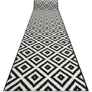 MORAD Ruta diamonds black / cream runner rug - Runner Rug MORAD Ruta diamonds black / cream runner rug - Runner Rug