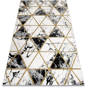 EMERALD Carpet 1020 Glamour, Stylish Marble, Triangles Black / Gold - Carpet EMERALD Carpet 1020 Glamour, Stylish Marble, Triangles Black / Gold - Carpet