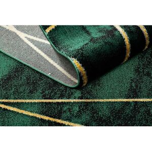 EMERALD Carpet - Stylish Geometric Glamour, Bottle Green / Gold - Carpet EMERALD Carpet - Stylish Geometric Glamour, Bottle Green / Gold - Carpet