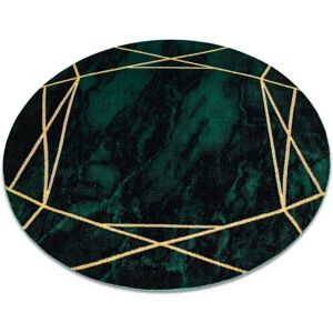 Dywany Łuszczów Emerald Carpet 1022 circle - glamour, stylish marble, green/gold - Carpet Dywany Łuszczów Emerald Carpet 1022 circle - glamour, stylish marble, green/gold - Carpet