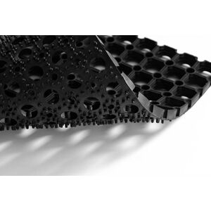RugsX Black Rubber Doormat - 100x200 cm - Doormat RugsX Black Rubber Doormat - 100x200 cm - Doormat