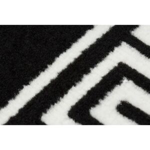 Dywany Łuszczów MORAD Grek Runner - Black - 70x110 cm - Rug Dywany Łuszczów MORAD Grek Runner - Black - 70x110 cm - Rug