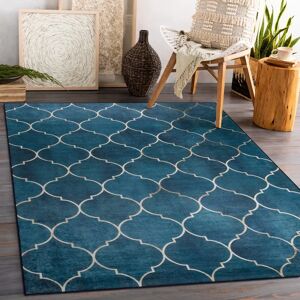 ANDRE Blue Rug - 1181 Machine Washable Non-slip Carpet - 120x170 cm ANDRE Blue Rug - 1181 Machine Washable Non-slip Carpet - 120x170 cm