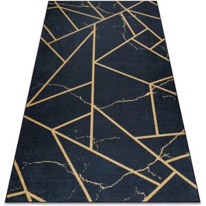 RugsX ANDRE 1222 Tapis lavable antidérapant noir - 80x150cm RugsX ANDRE 1222 Tapis lavable antidérapant noir - 80x150cm