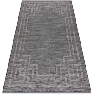 Sisal Patio Flat Woven Rug - Black 117x170cm - Carpet Sisal Patio Flat Woven Rug - Black 117x170cm - Carpet