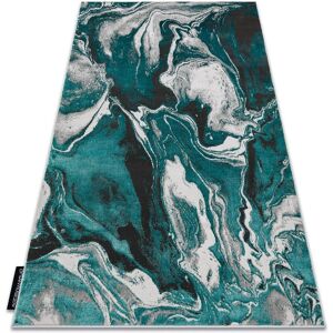 Dywany Łuszczów Modern DE LUXE Carpet 622 Abstraction - Green / Anthracite - Carpet Dywany Łuszczów Modern DE LUXE Carpet 622 Abstraction - Green / Anthracite - Carpet