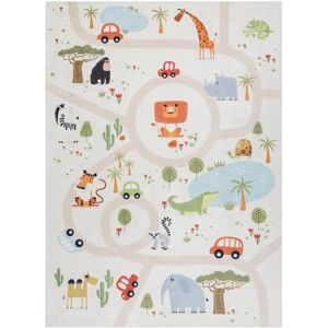 BAMBINO Beige Childrens Carpet - Machine Washable, Non-slip, 120x170cm BAMBINO Beige Childrens Carpet - Machine Washable, Non-slip, 120x170cm