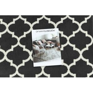 Dywany Łuszczów MORAD Trelis Runner - Grey / Cream - 70x1000 cm Dywany Łuszczów MORAD Trelis Runner - Grey / Cream - 70x1000 cm