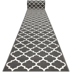 MORAD Trelis Grey / Cream Runner - Runner Rugs MORAD Trelis Grey / Cream Runner - Runner Rugs