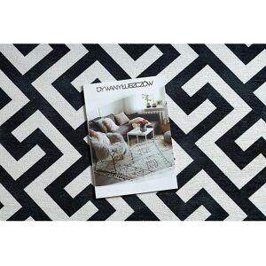 ANTIKA 122 tek Organic Cotton Rug - Modern Greek Washable - Ivory/Beige - Rug ANTIKA 122 tek Organic Cotton Rug - Modern Greek Washable - Ivory/Beige - Rug