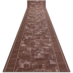 Dywany Łuszczów - Brown Runner Anti-slip 80x270 cm - Runner rug Dywany Łuszczów - Brown Runner Anti-slip 80x270 cm - Runner rug
