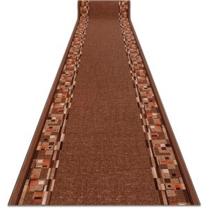 RugsX Bombay Brown Runner - Anti-slip 100x590 cm RugsX Bombay Brown Runner - Anti-slip 100x590 cm
