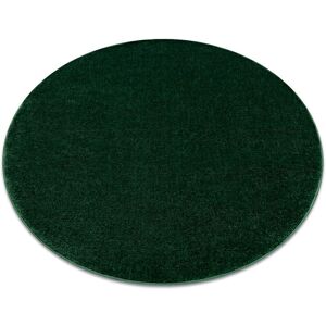 RugsX Forest Green Softy Carpet - Circular 120cm - Durable & Soft RugsX Forest Green Softy Carpet - Circular 120cm - Durable & Soft