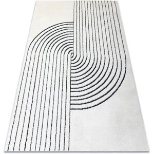 RugsX - Model 8587 Geometric Carpet - Cream/Black - 180x270 cm RugsX - Model 8587 Geometric Carpet - Cream/Black - 180x270 cm