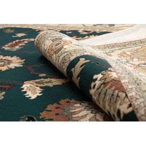 Rugsx Loare Dark Green Wool Vintage Rug - Rug Rugsx Loare Dark Green Wool Vintage Rug - Rug