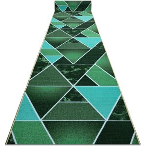 RugsX Green Triangles Runner - Non-slip Carpet for Hallway & Kitchen RugsX Green Triangles Runner - Non-slip Carpet for Hallway & Kitchen