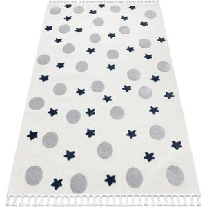 Rugsx Tappeto Yoyo GD75 Bianco / Grigio - Sensoriale Bambini Rugsx Tappeto Yoyo GD75 Bianco / Grigio - Sensoriale Bambini