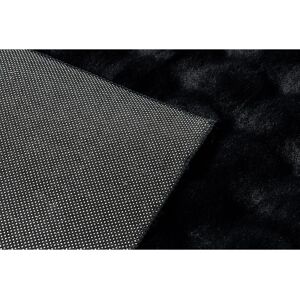 RugsX Black Bubble Carpet - Rabbit Fur Imitation 3D 140x190cm RugsX Black Bubble Carpet - Rabbit Fur Imitation 3D 140x190cm
