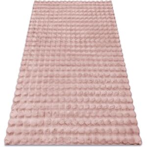RugsX Pink Bubble Carpet - Rabbit Fur Imitation 3D 60x100cm RugsX Pink Bubble Carpet - Rabbit Fur Imitation 3D 60x100cm