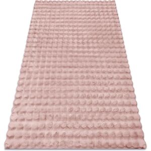 RugsX Pink Bubble Carpet - Rabbit Fur Imitation 3D 60x100cm RugsX Pink Bubble Carpet - Rabbit Fur Imitation 3D 60x100cm