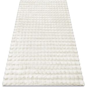 RugsX - Tapis bulle blanc imitation fourrure de lapin 3D RugsX - Tapis bulle blanc imitation fourrure de lapin 3D