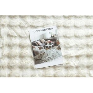 RugsX White Bubble Carpet - Imitation Rabbit Fur 3D 160x220cm RugsX White Bubble Carpet - Imitation Rabbit Fur 3D 160x220cm