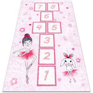 RugsX Junior Pink 200x290 cm Rutschfester Teppich RugsX Junior Pink 200x290 cm Rutschfester Teppich