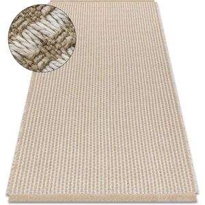 RugsX Jute Carpet 3650 cream / beige lines - flat-woven, fringes 200x290 cm RugsX Jute Carpet 3650 cream / beige lines - flat-woven, fringes 200x290 cm