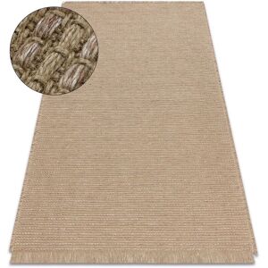 RugsX Jute Carpet 3652 Dark Beige Flat-Woven Fringes - Rug RugsX Jute Carpet 3652 Dark Beige Flat-Woven Fringes - Rug
