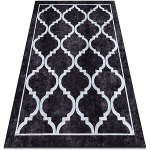 RugsX MIRO 51639.806 washable carpet Trellis anti-slip - black - 200x290 cm RugsX MIRO 51639.806 washable carpet Trellis anti-slip - black - 200x290 cm