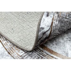 RugsX MIRO 51199.805 Grey/Gold Circular Washable Carpet - Carpet RugsX MIRO 51199.805 Grey/Gold Circular Washable Carpet - Carpet