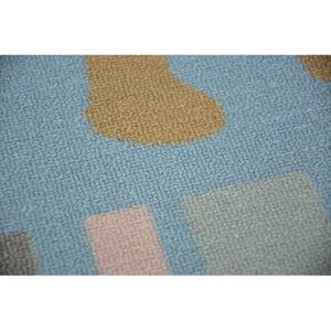 RugsX LOKO Mouse Blue Carpet - Kids Anti-slip 160x220 cm RugsX LOKO Mouse Blue Carpet - Kids Anti-slip 160x220 cm