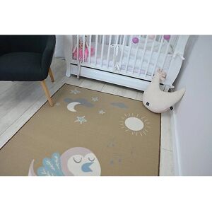 RugsX LOKO Pajarito Beige Anti-slip Rug - Kids Room, 160x220cm RugsX LOKO Pajarito Beige Anti-slip Rug - Kids Room, 160x220cm