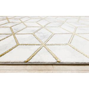 RugsX Emerald Runner - Glamour, Cream/Gold - 100x270cm RugsX Emerald Runner - Glamour, Cream/Gold - 100x270cm