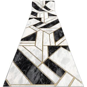 RugsX Emerald Runner 1015 - Runner, Emerald, Geometric Black/Gold - 120x120 cm RugsX Emerald Runner 1015 - Runner, Emerald, Geometric Black/Gold - 120x120 cm