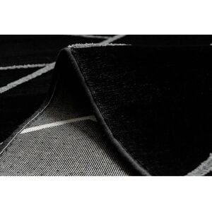 RugsX Emerald Model 7543 Runner - Rug, Black Silver RugsX Emerald Model 7543 Runner - Rug, Black Silver