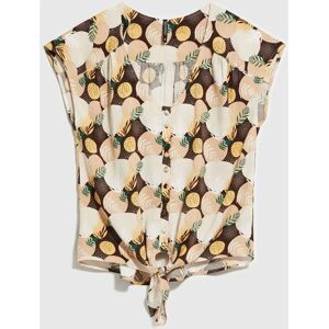 Camisa de Femei Moodo L-KO-4043 - Floral Gât V Vara Camisa de Femei Moodo L-KO-4043 - Floral Gât V Vara