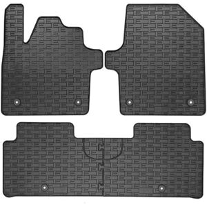 Kia EV6 2021 - 3-Piece Rubber Floor Mats with Mounting System Kia EV6 2021 - 3-Piece Rubber Floor Mats with Mounting System