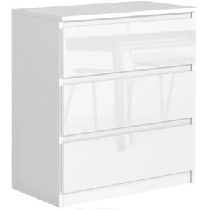 3XE LIVING Commode Blanche 3 Tiroirs - Commode - Publicité 3XE LIVING Commode Blanche 3 Tiroirs - Commode - Publicité