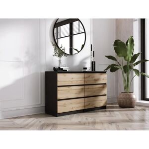 Commode 6 tiroirs 3xeliving - Chambre, Salon - Publicité Commode 6 tiroirs 3xeliving - Chambre, Salon - Publicité