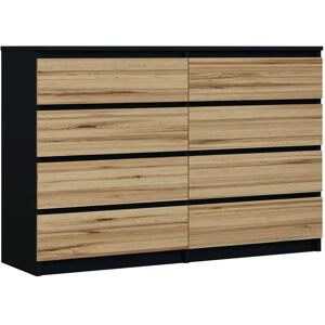 3XE LIVING - 140 cm - Negro/Wotan - Commode - Publicité 3XE LIVING - 140 cm - Negro/Wotan - Commode - Publicité