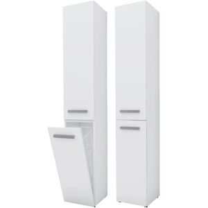 3XE LIVING Armoire de bain de rangement - Slim Bagnoli Blanc Mat - Publicité 3XE LIVING Armoire de bain de rangement - Slim Bagnoli Blanc Mat - Publicité