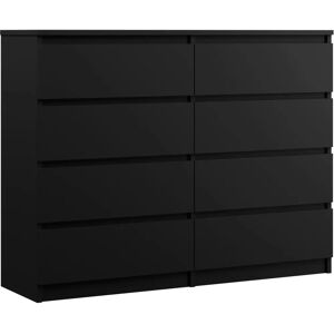 Meuble de rangement noir 3XE LIVING - 8 tiroirs - Publicité Meuble de rangement noir 3XE LIVING - 8 tiroirs - Publicité
