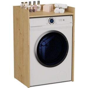 3XE LIVING Armoire de salle de bain pour lave-linge - Étagère en chêne artisanal - Publicité 3XE LIVING Armoire de salle de bain pour lave-linge - Étagère en chêne artisanal - Publicité